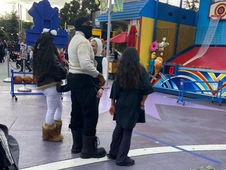 Kanye West and New Wife Spotted at Universal Studios With Daughter North