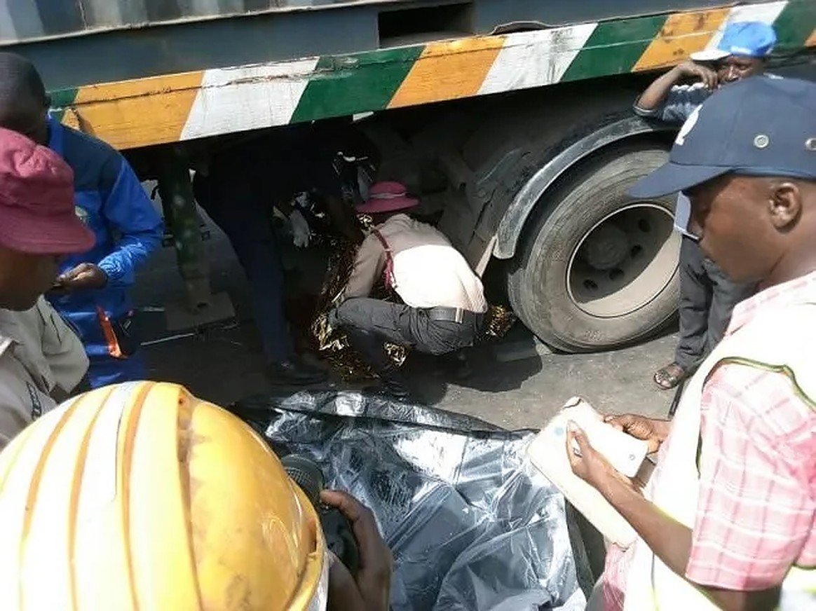 Truck crushes Okada rider, passenger to death on Lagos-Abeokuta Expressway