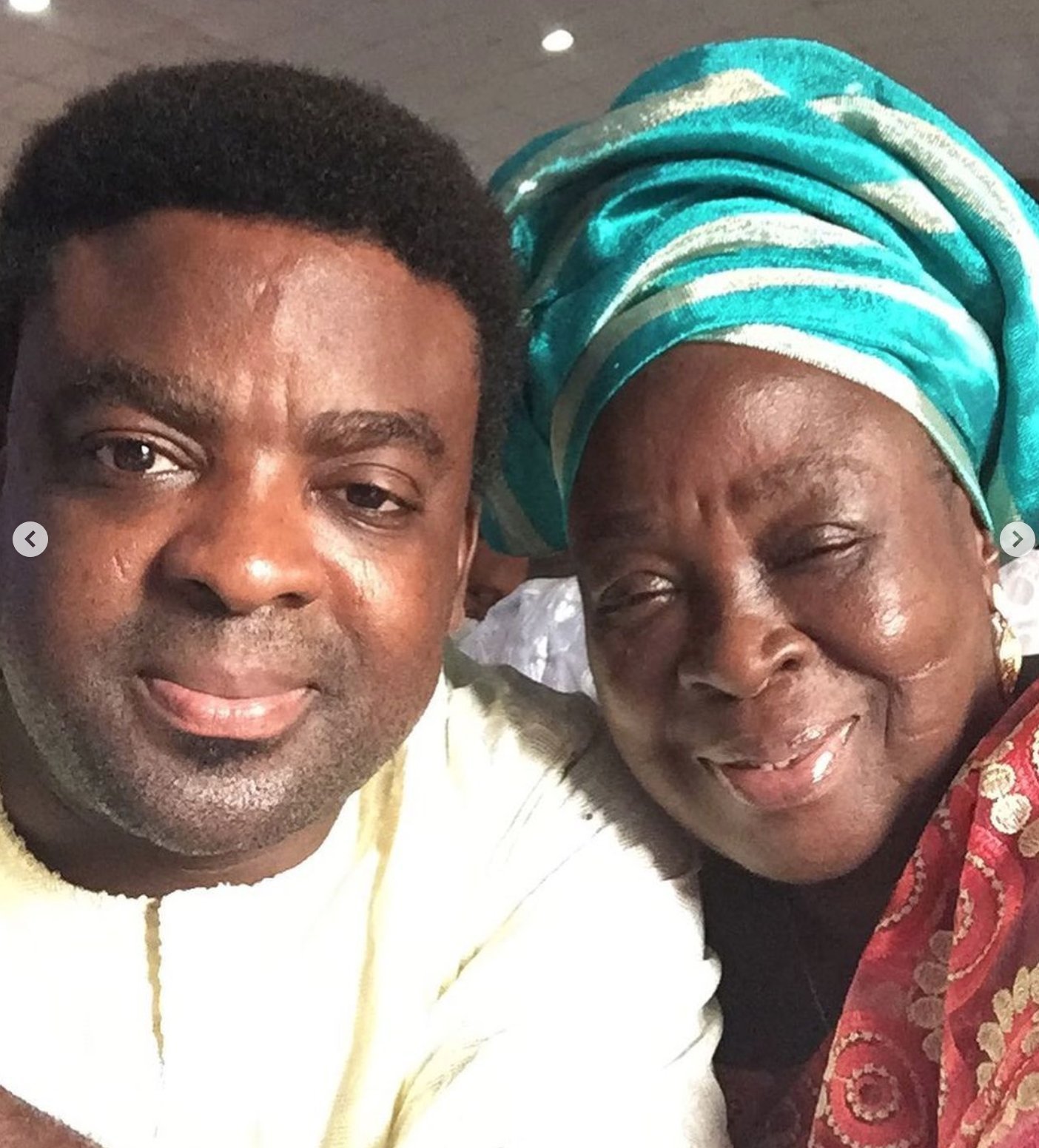 Actor Kunle Afolayan celebrates mother’s 80th birthday
