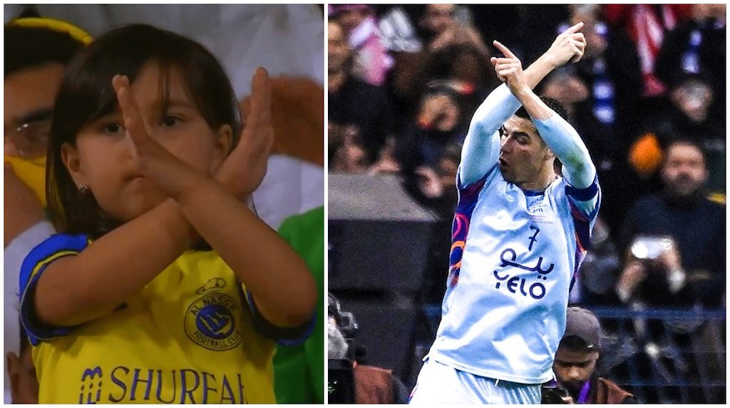 Heartwarming Clip of Little Girl's Adorable Ronaldo Celebration Goes Viral