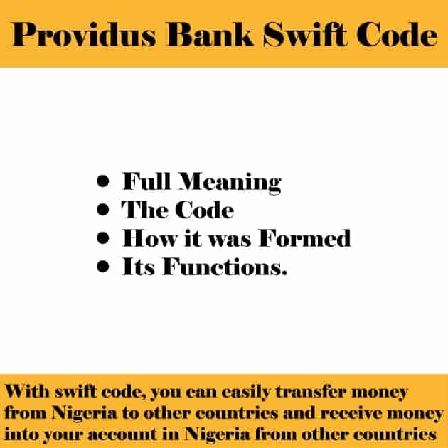 providus bank swift code