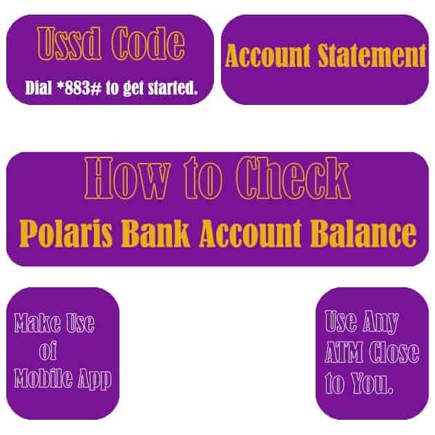 polaris bank account balance