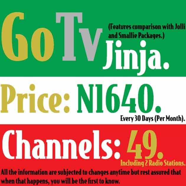 GOtv Jinja Channels List 2023 (Updated With Price)