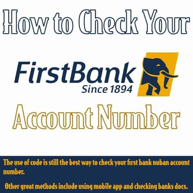 First Bank Account Number And Bvn 6 Ways On How To Find It