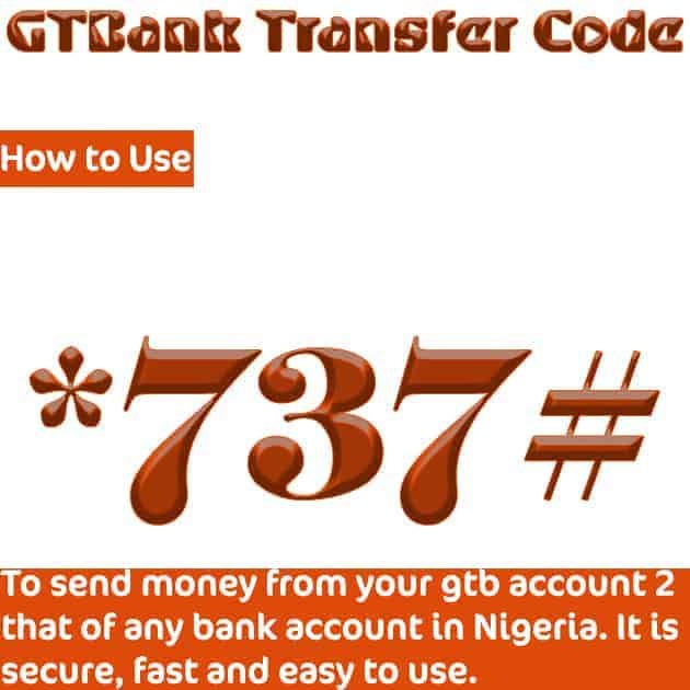 GTBank Transfer Code